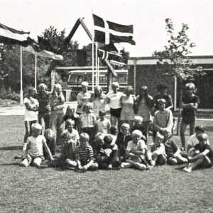 Den glade danske lejrgruppe. Foto DVL arkiv