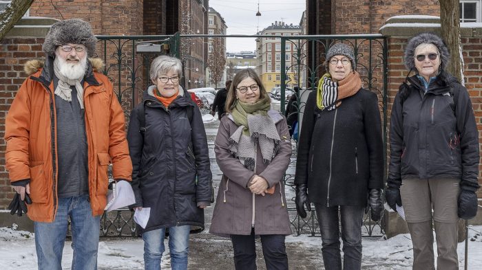 De fem forfattere - Hans Henrik Kleinert, Elsebeth Parsbæk, Dorrit Christensen, Susanne Glenstrup og Ingelise Kvorning