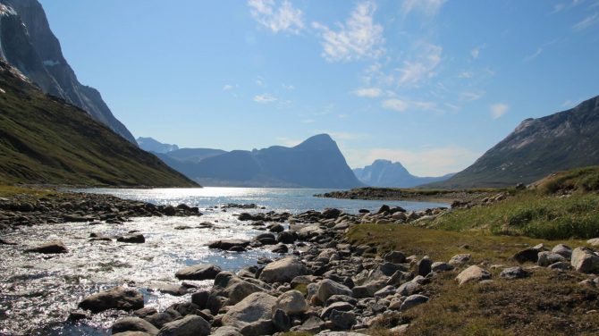 Fjord i Grønland. Foto Camilla Dam