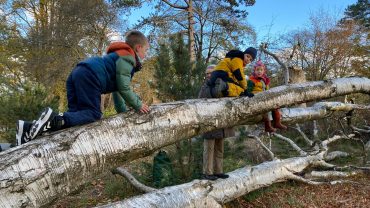 Leg og aktivitieter for børnene er en fast del af familievandreturene. Foto Ulla Jeppsson