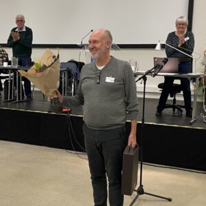 Afgående landsformand Steen Kobberø-Hansen fik velfortjent bifald. Foto Camilla Dam