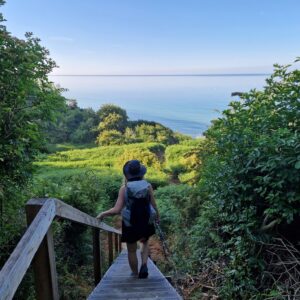 Marie Til fods på Bornholm. Foto Torben Lau Florin