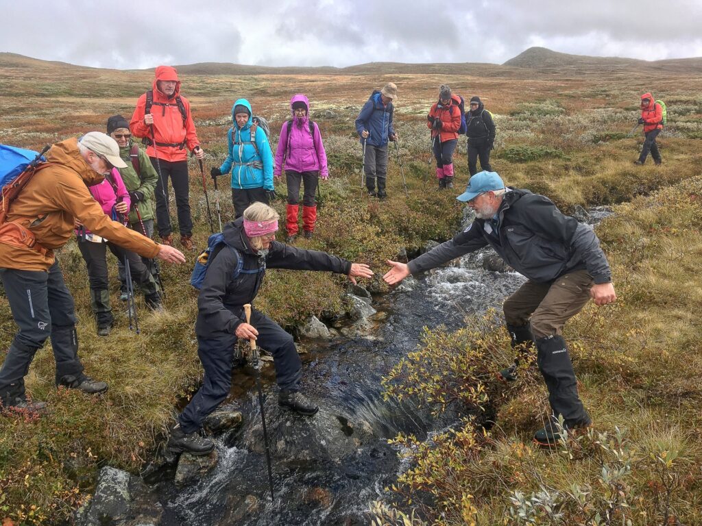 Klassisk DVL-situation. Vi hjælper hinanden - her i Espedalen Norge. Foto Pia Persson