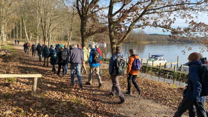 DVL vandretur 2. november 2024. Silkeruten, natur – og kulturrute omkring Silkeborg. Fra turen.