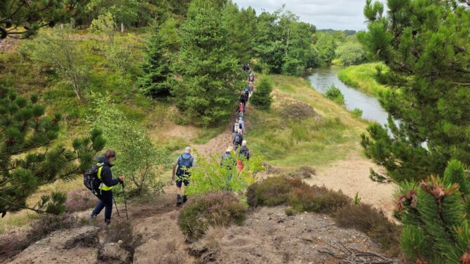 DVL vandretur 23. august 2026. Skarrild, Skjern Å, Skarrildhus, Dalgaskanalen, Møllesøen og Præstegårdsskoven. Fra ruten kl. 10.41.
