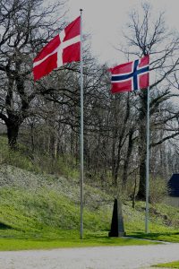 Obelisk rejst af Norge til minde om de danske hjemtransporter 1945